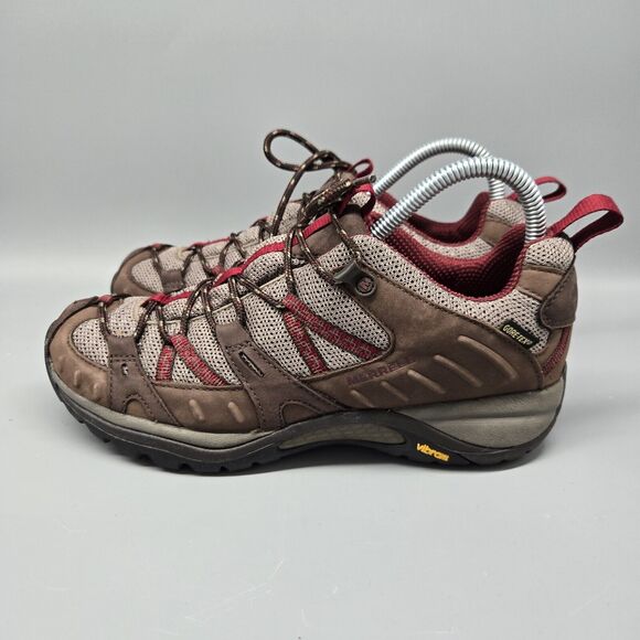 Merrell Shoes - Merrell Womens Size 8 Siren Sport Gore-Tex Hiking Shoes Brown J16342 Low Top